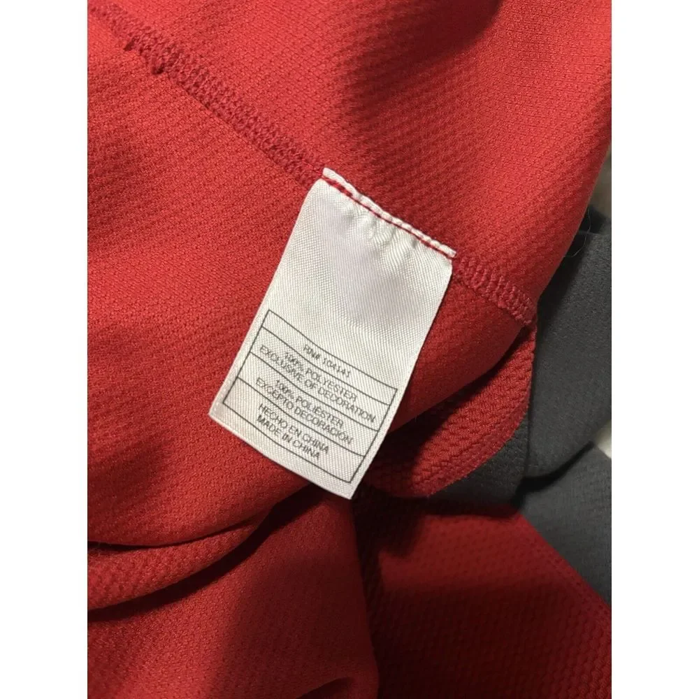Nike Dri‎ Fit ACG  Activewear Top Mens XL Red Black 1/4 Zip Pullover Long Sleeve - Picture 7 of 10